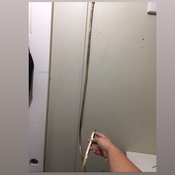 thin gold shimmery belt - Picture 1 of 8